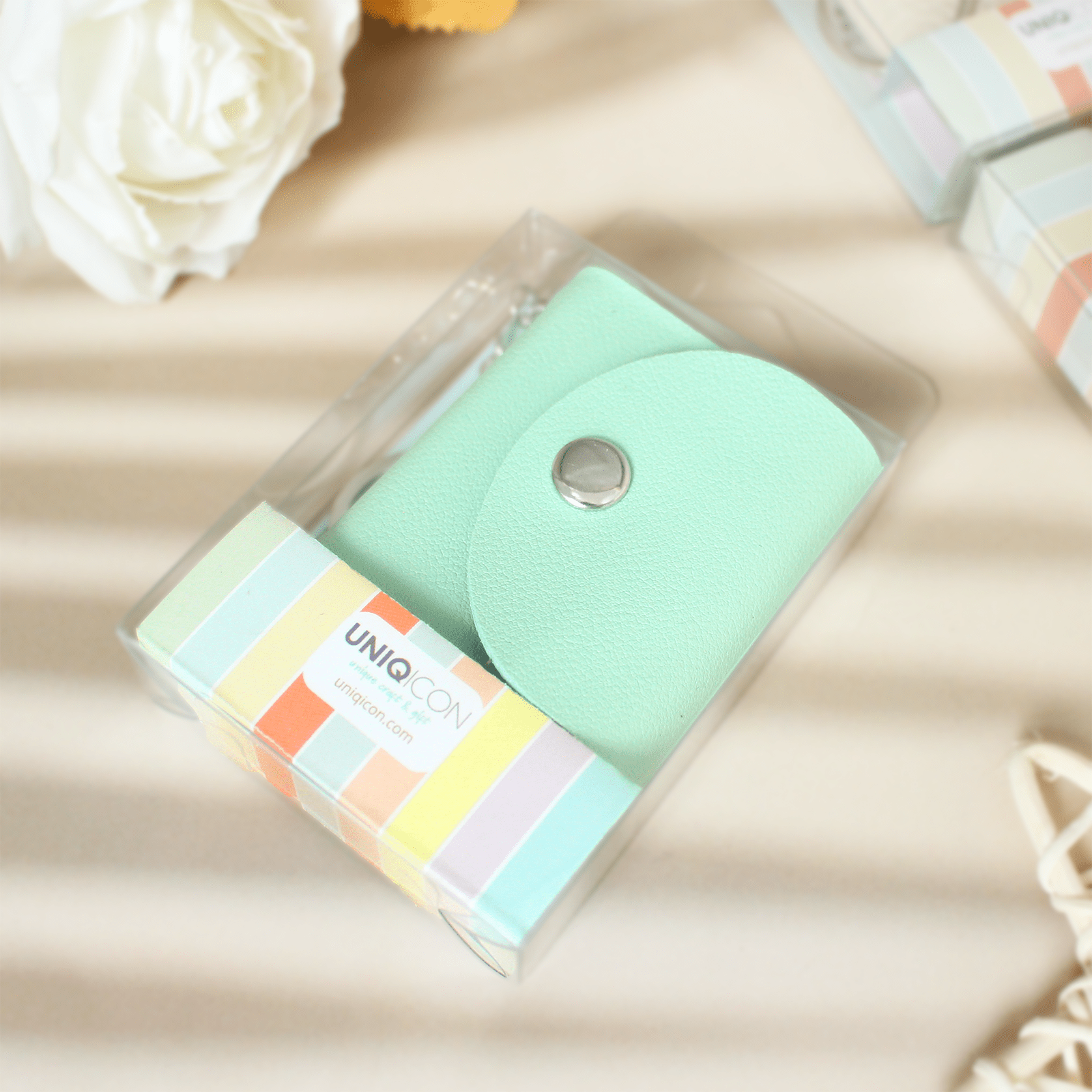 Mini Photo Keychain, DIY Small Custom Leather Memory Photo, Picture Keychains Personalized Album for Family, Boyfriend, Couples, Dog, Friends - uniqicon