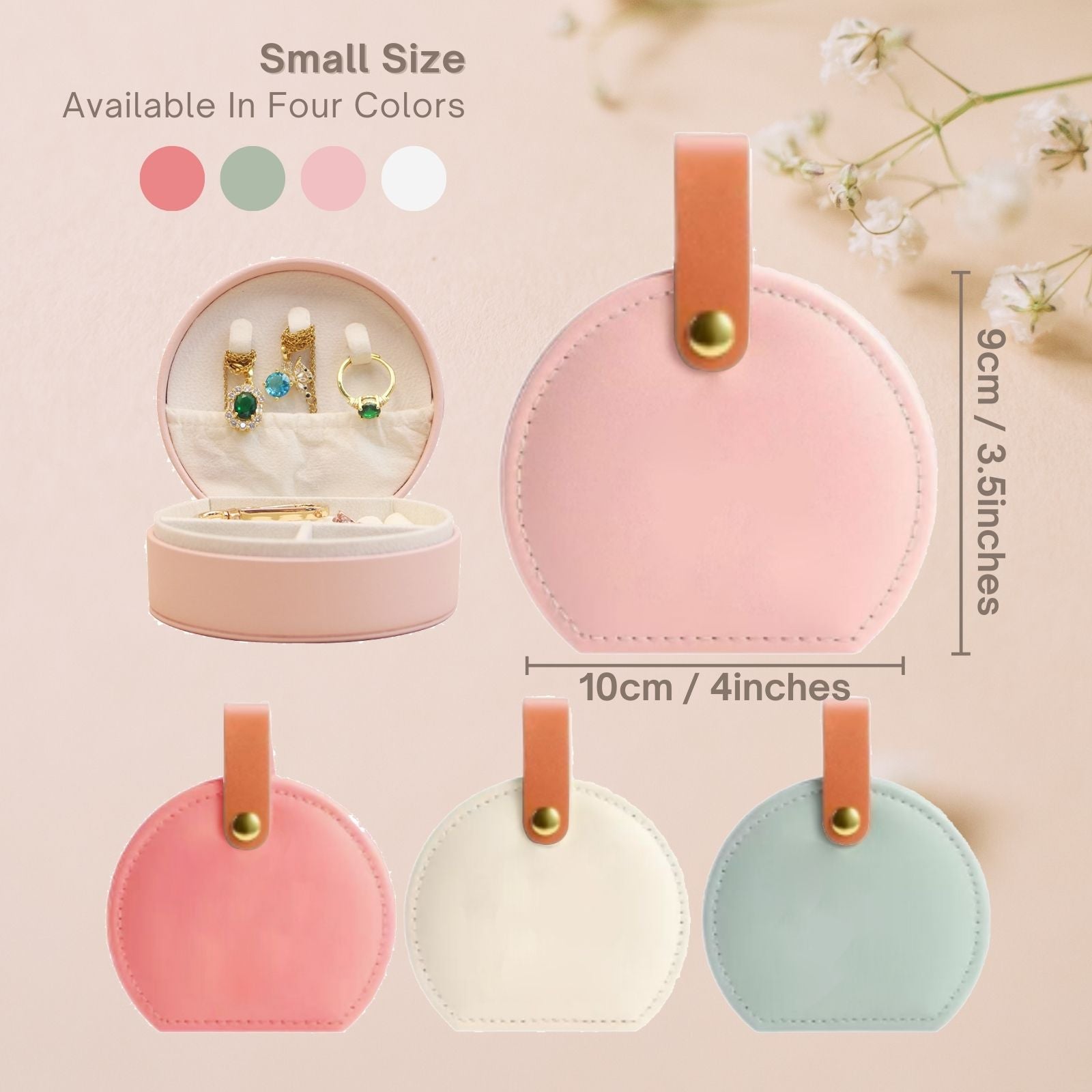 Small Jewellery Box,Travel Small Organiser Gift,Holiday Essentials Presents - uniqicon