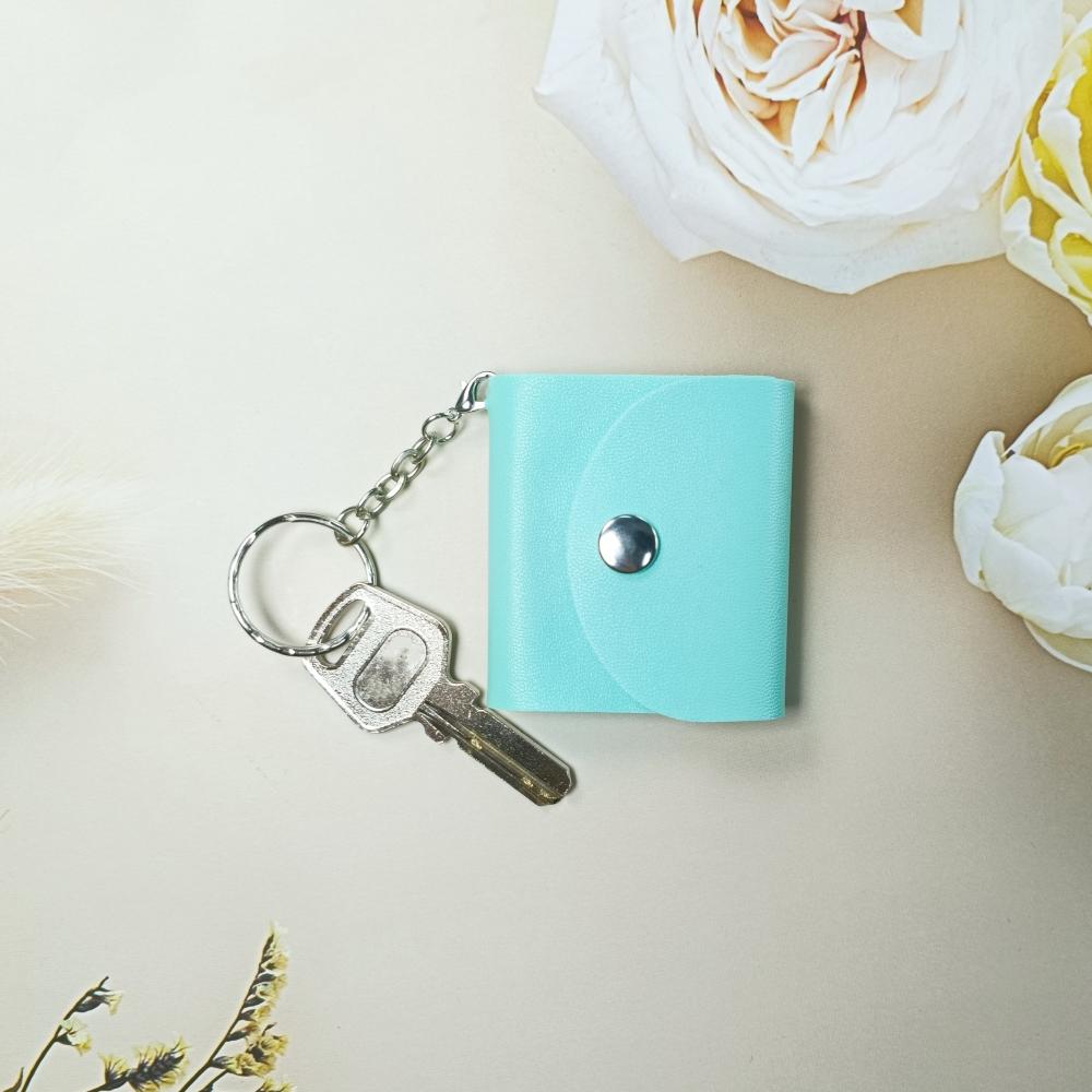 Mini Photo Keychain, DIY Small Custom Leather Memory Photo, Picture Keychains Personalized Album, Mini Cute Key Ring Keychain with Picture Book for Family, Boyfriend, Couples, Dog, Friends - uniqicon
