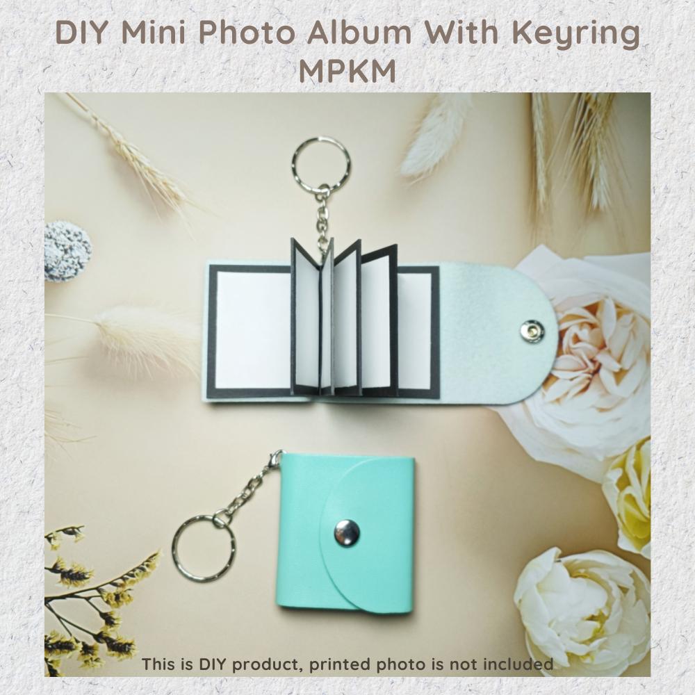 Mini Photo Keychain, DIY Small Custom Leather Memory Photo, Picture Keychains Personalized Album, Mini Cute Key Ring Keychain with Picture Book for Family, Boyfriend, Couples, Dog, Friends - uniqicon