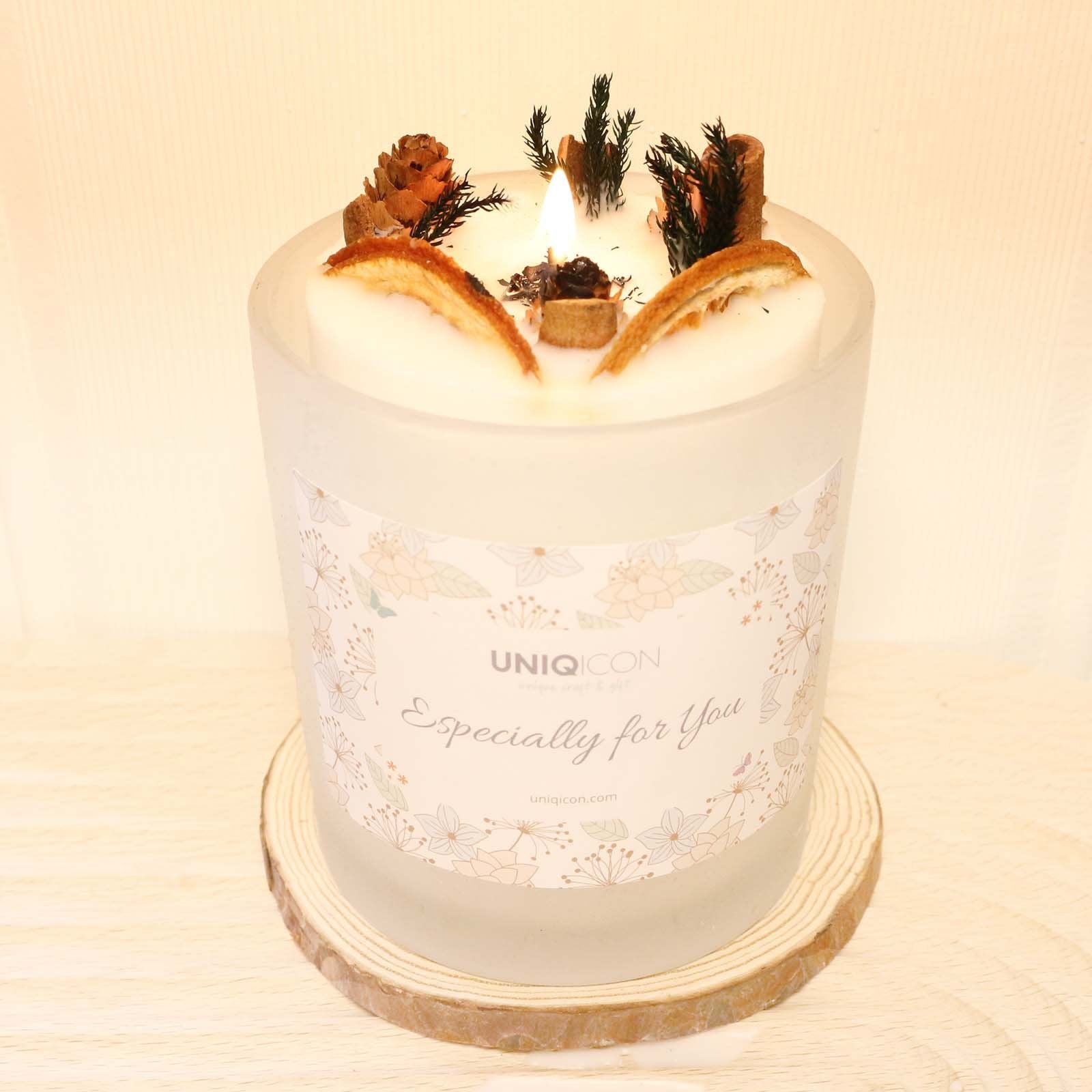 Natural soy scented pillar candles, luxury non toxic white bathroom candle, scented wax romantic rose jar candles aesthetic decorative gifts for women, home - uniqicon