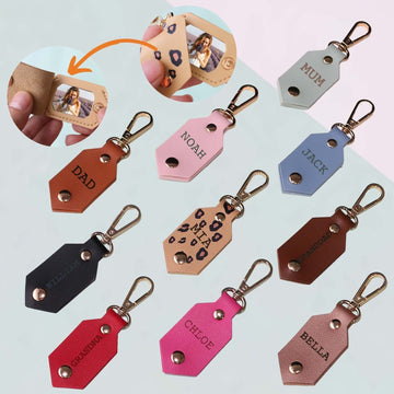 Personalized Picture Key Chains, Funny Leather Photo Keychains, Custom Keychain With Picture, Llaveros Personalizados Customized Keychain Gifts For Women Boyfriend Husband Mens