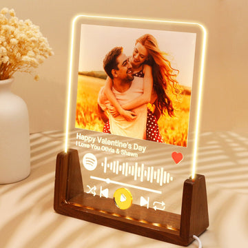 uniqicon Spotify Plaque QR Code music Acrylic picture frames Birthday Personalized Gifts for boyfriend women him sister