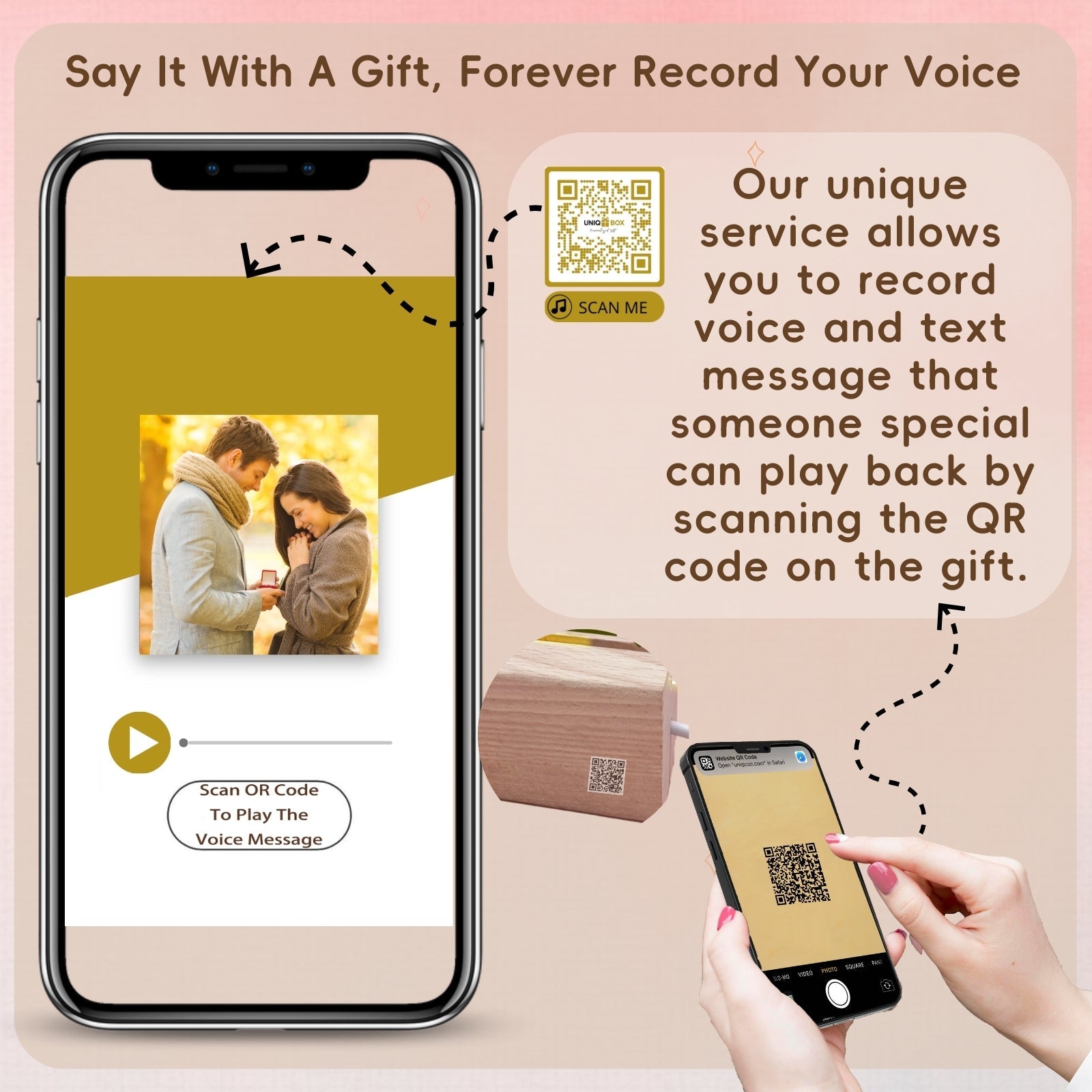 First Valentines Gifts for Her,The Day Where Our Love Begin Frame,Personalised Romantic First Wedding Anniversary Engagement Gifts for Couple,Husband,Boyfriend,Her,Him,LED Photo Frame - uniqicon