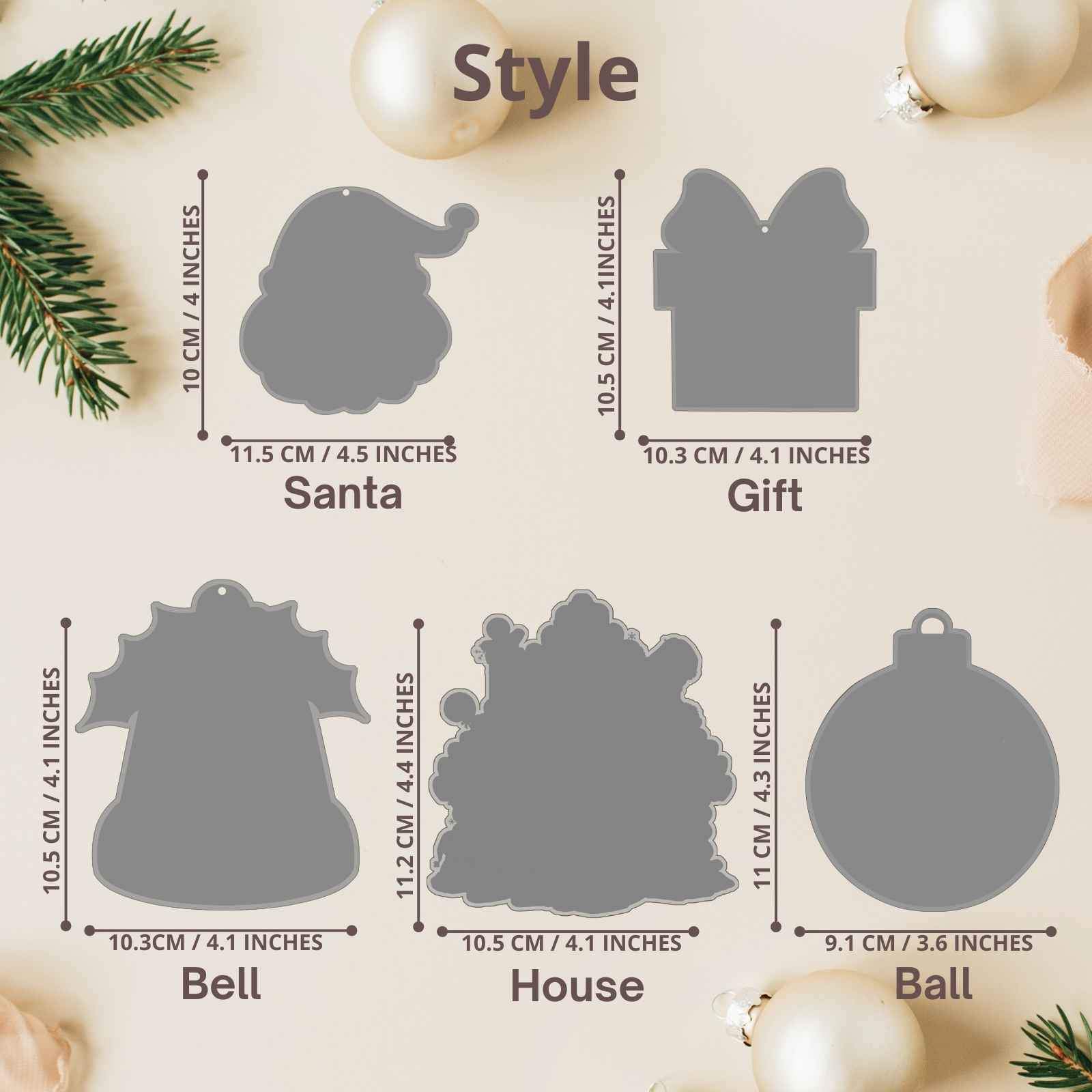 Personalized Photo Shaker Ornaments, 2024 Christmas Ball Tree Decorations Acrylic Bauble Ornament With Name Using My Photo, Xmas Décor Ornaments Personalized Memories For Christmas Family Keepsake - uniqicon