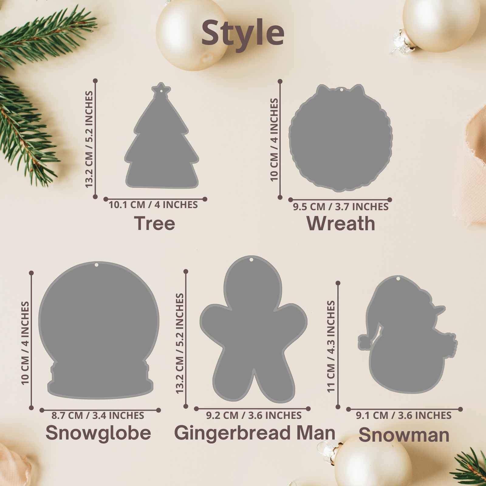 Personalized Photo Shaker Ornaments, 2024 Christmas Ball Tree Decorations Acrylic Bauble Ornament With Name Using My Photo, Xmas Décor Ornaments Personalized Memories For Christmas Family Keepsake - uniqicon