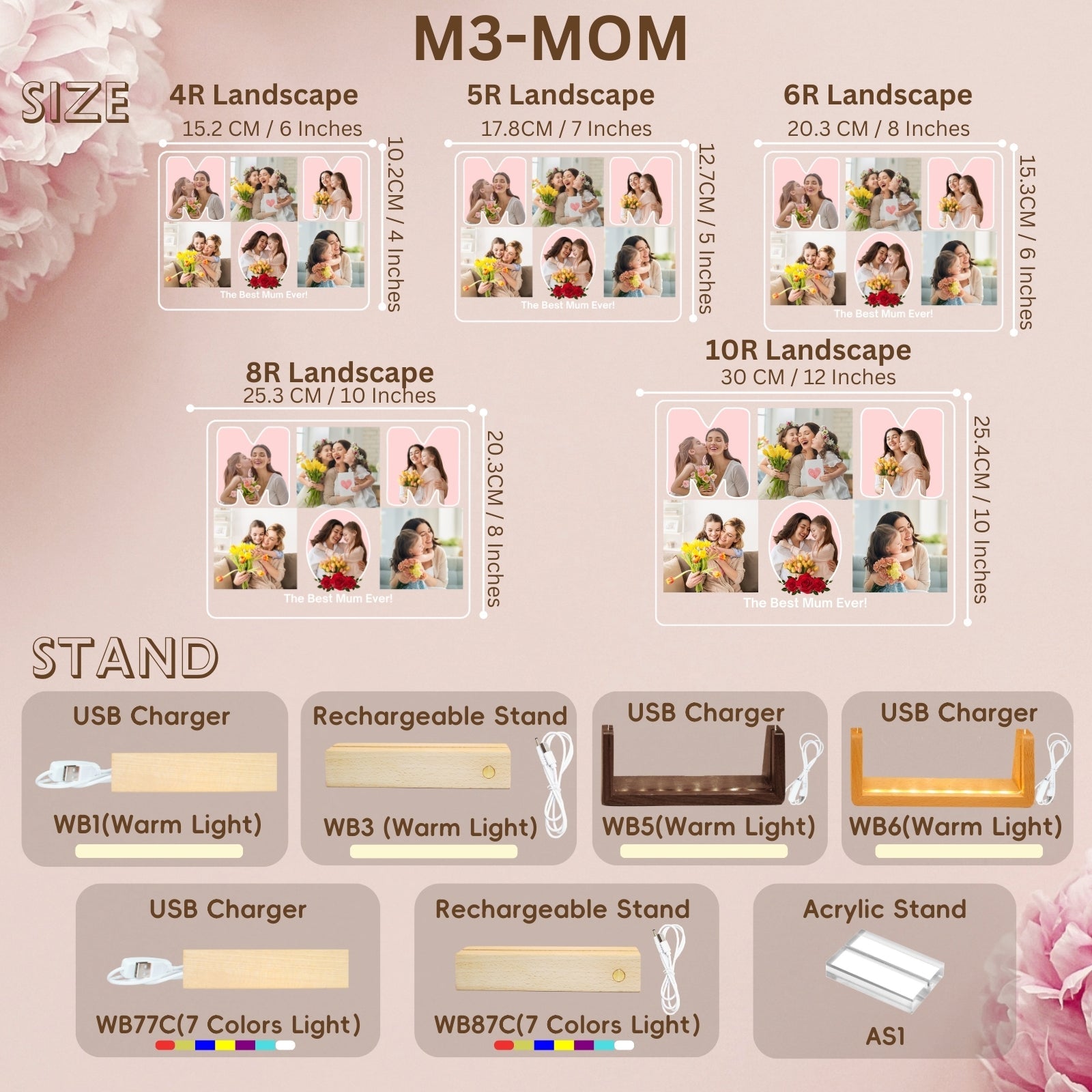 Mothers Day Gifts for Mom,Personalised Picture Photo Frames,Multiple Pictures Presents On Her Birthday Frame Gift,Step Mother'S In Law Mummy to Be Decorations - uniqicon