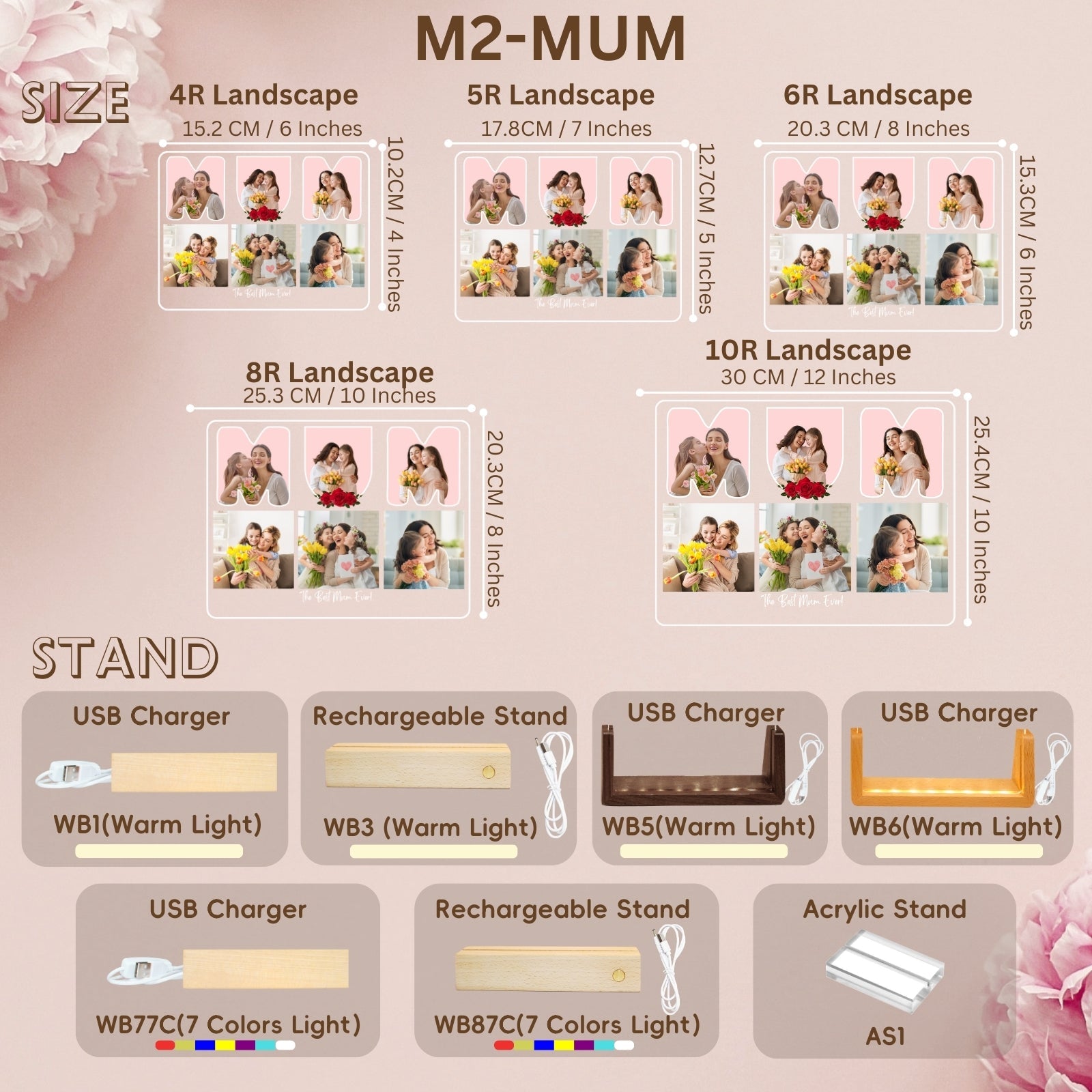 Personalised Mothers Day Multiple Photo Frames,Picture Gifts for Mum Birthday, Mother And Daughter Keepsake, Presents On Her Mums Best Birthday from Kids - uniqicon