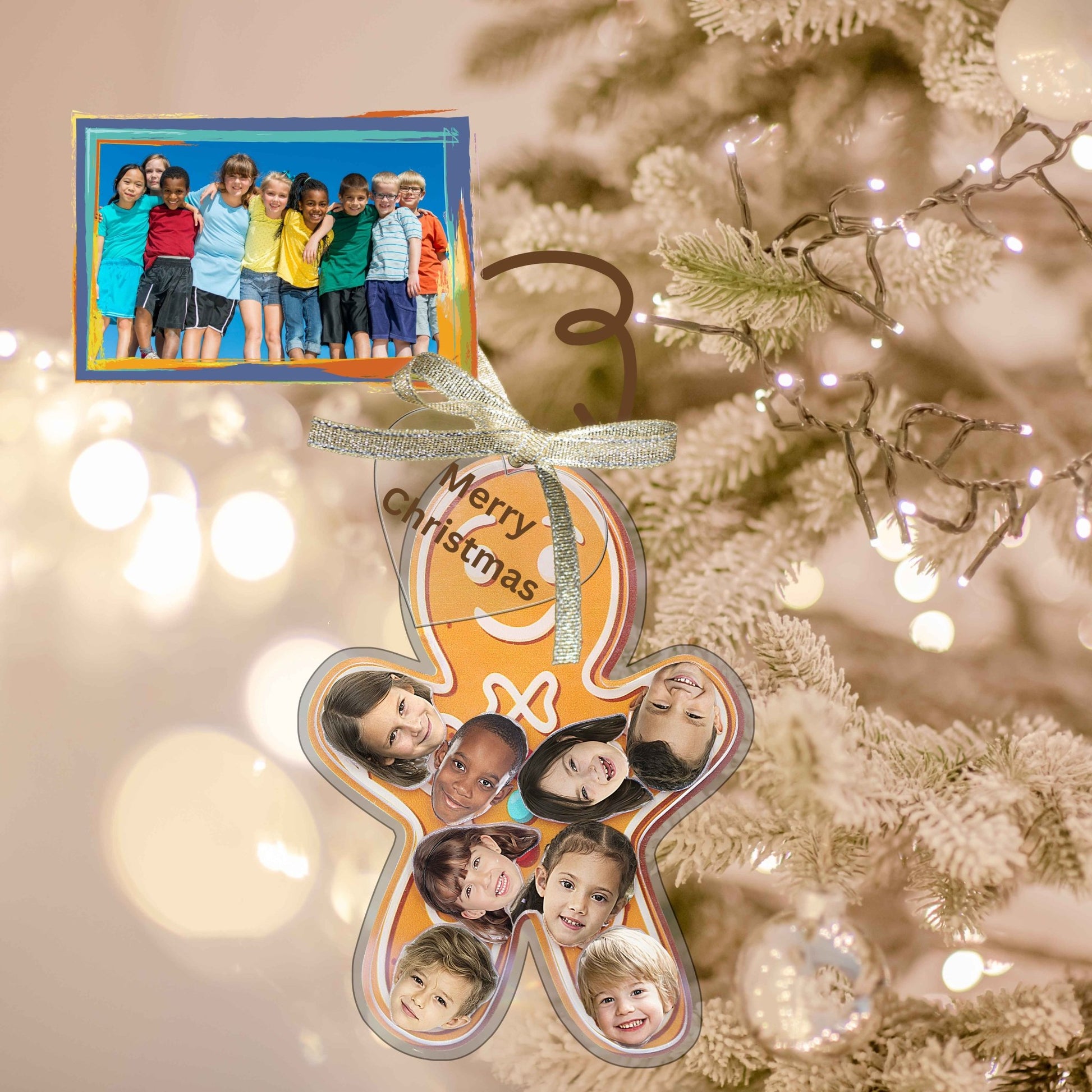 Personalized Photo Shaker Ornaments, 2024 Christmas Ball Tree Decorations Acrylic Bauble Ornament With Name Using My Photo, Xmas Décor Ornaments Personalized Memories For Christmas Family Keepsake - uniqicon