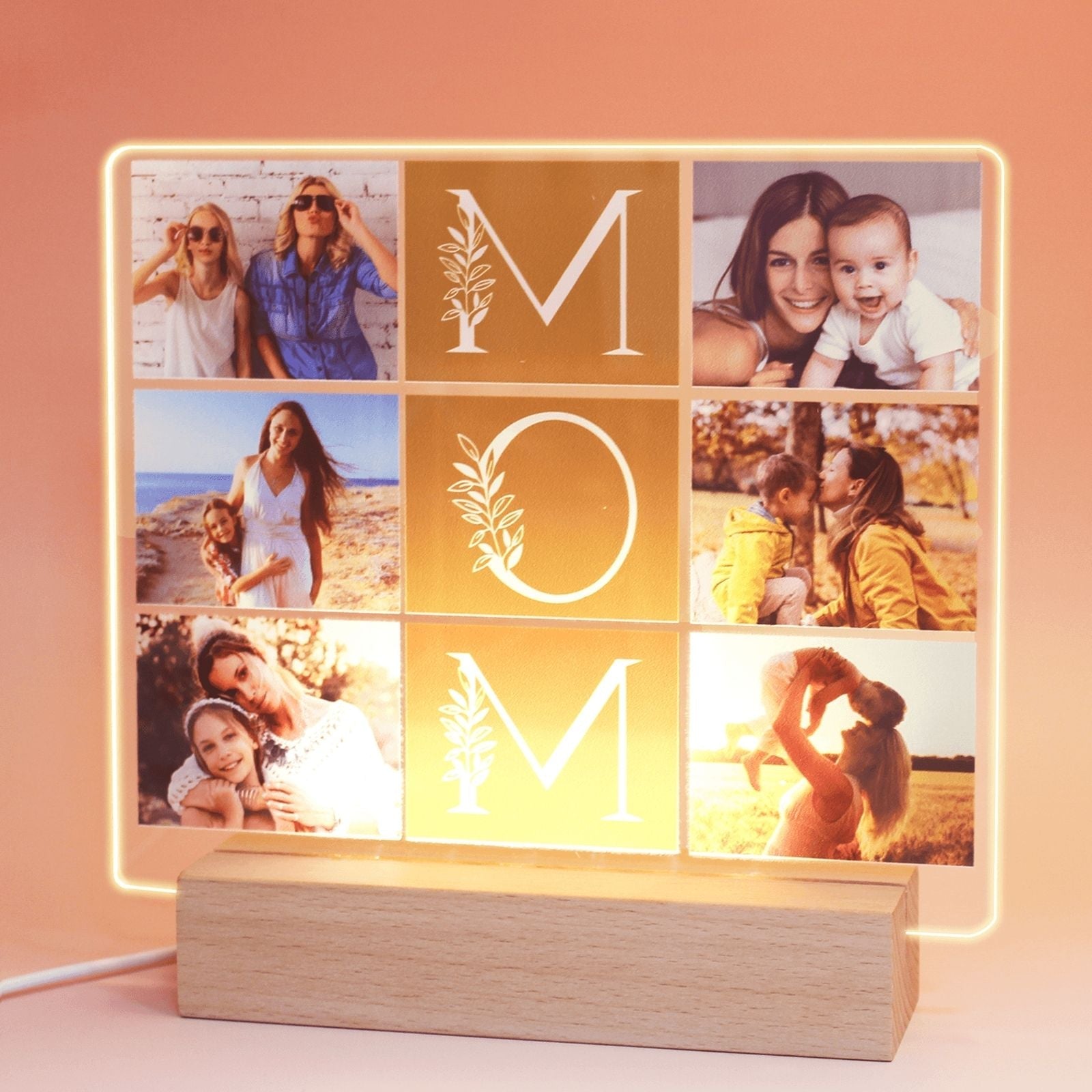 Uniqicon Mothers Day Gifts Mother in Law Gifts for Mom Thankgiving Gifts Custom Acrylic Photo Frame Plaque Desk Decorative Sign Present for Home Room Office - uniqicon