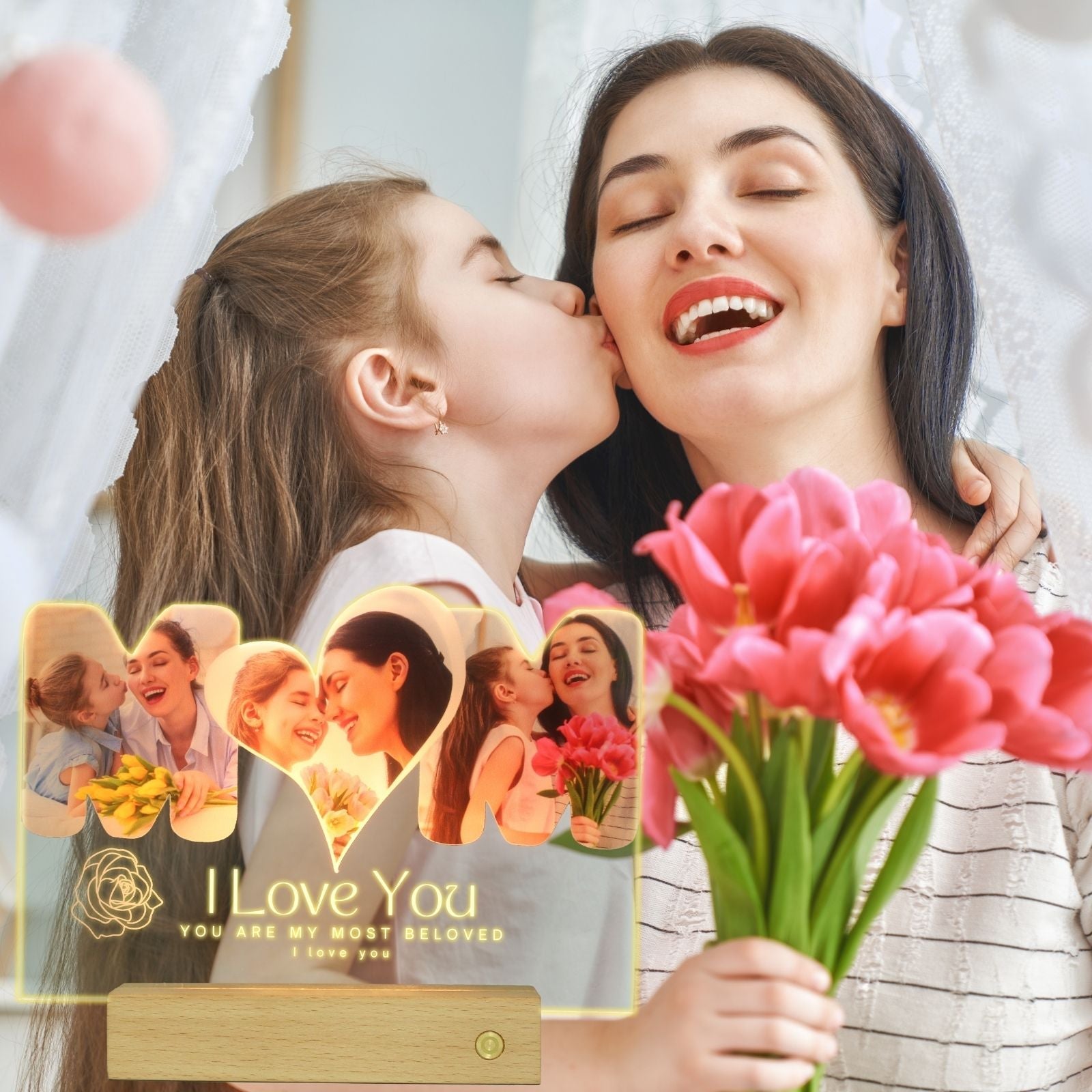 Uniqicon Mothers Day Gifts Mother in Law Gifts for Mom Thankgiving Gifts Custom Acrylic Photo Frame Plaque Desk Decorative Sign Present for Home Room Office - uniqicon