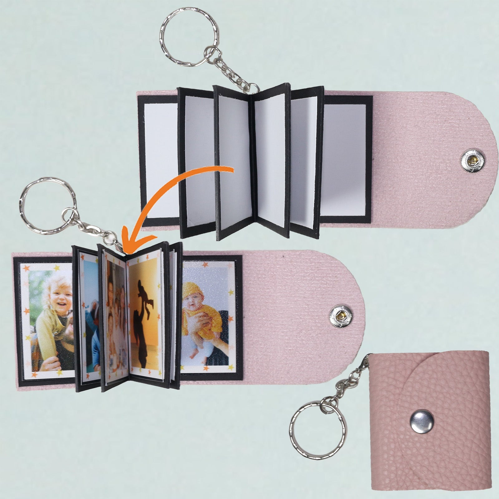 DIY mini photo album keychain  How to make photo album at home