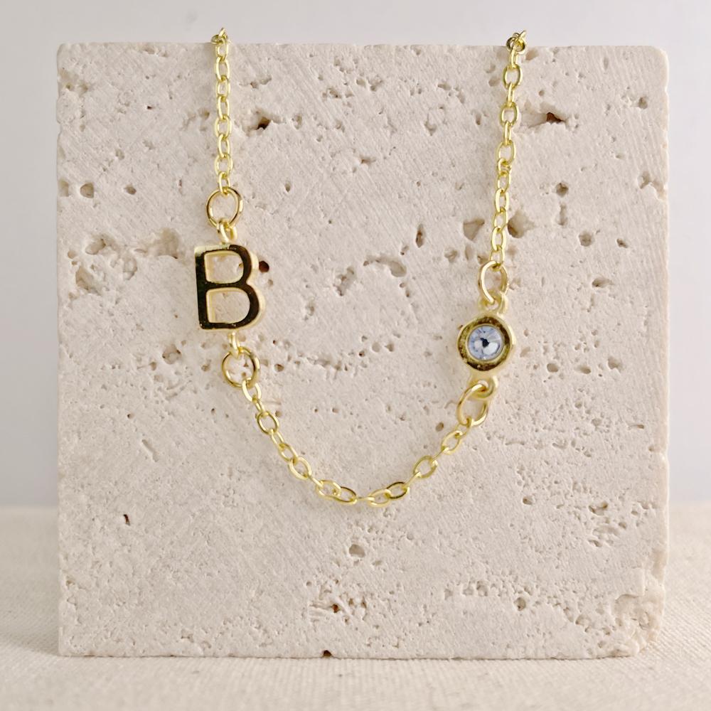 Mother's Heart Necklace | Birthstone Initial Necklace | Sterling Silve –  lark & juniper