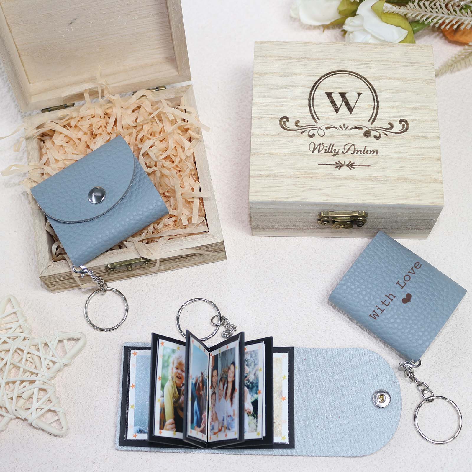 Vintage miniature mini address book novelty keyring keychain —